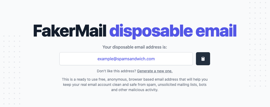 Disposable Temporary Email 